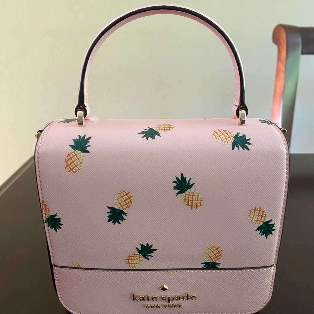 NWT Kate Spade Pink Mini Bag with Pineapple Design